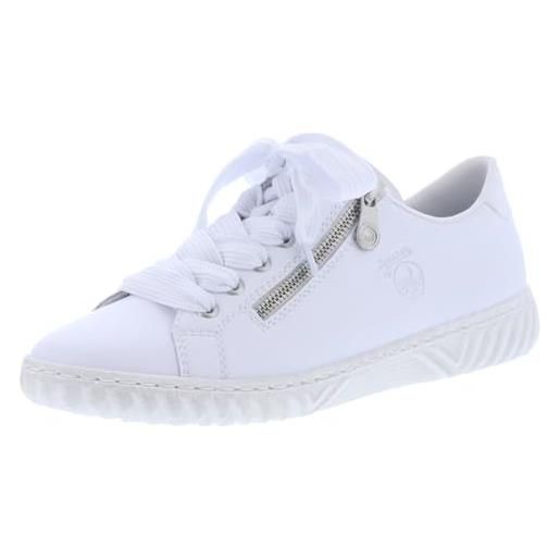 Rieker n0900, scarpe da ginnastica donna, bianco, 41 eu
