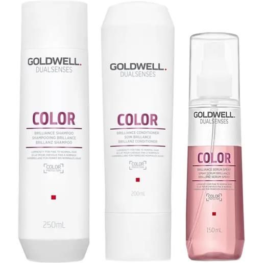 GOLDWELL kit ds color shampoo 250ml + conditioner 200ml + spray 150ml