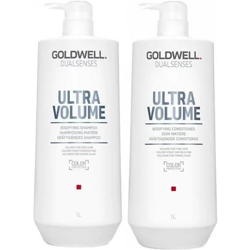 GOLDWELL kit ds ultra volume bodifying shampoo 1000ml + conditioner 1000ml