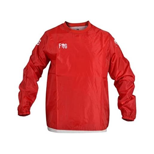 FRANKIE GARAGE FG frankie garage - giacca antipioggia, antivento, sportiva per uomo impermeabile, abbigliamento tecnico per allenamento o outdoor xl rosso
