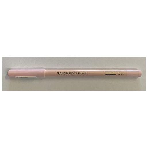 PUPA MILANO pupa transparent lip liner - matita contorno labbra trasparente anti sbavature, tonalità 001 invisible pink, 1.2 g