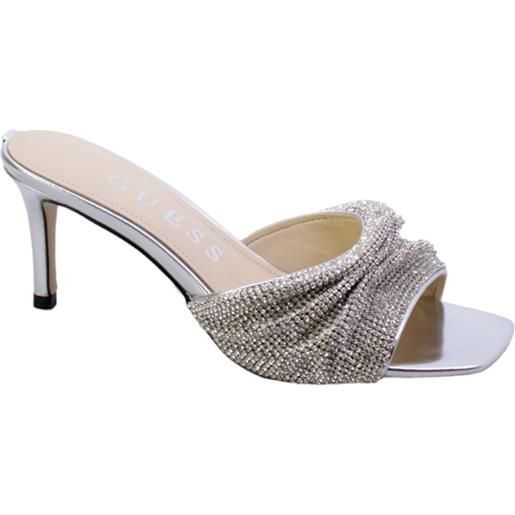 Guess mules strass donna argento fljhad-lem03