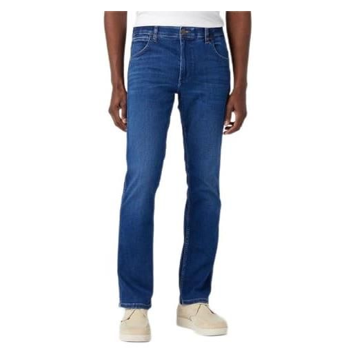 Wrangler greensboro jeans, blu (olympia), 42w / 30l uomo