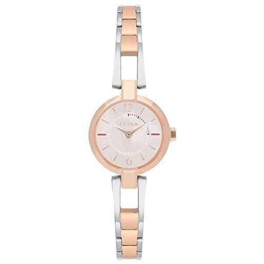 Furla orologio analogico classico quarzo da donna con cinturino in acciaio inox r4253106502