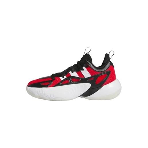 adidas trae unlimited 2 j, scarpe da ginnastica, white/black, 38 eu