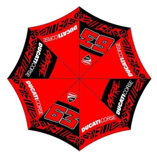 63 ombrello bagnaia ducati dual line, unisex, taglia unica, multi