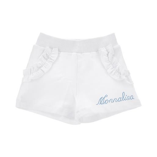 Monnalisa shorts felpa con rouches