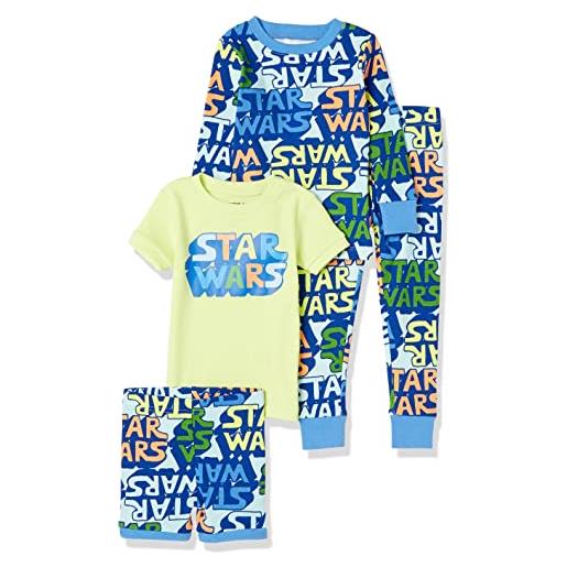 Amazon Essentials disney | marvel | star wars set pigiama (in precedenza spotted zebra) bambini e ragazzi, pacco da 2, mostri, 3 anni