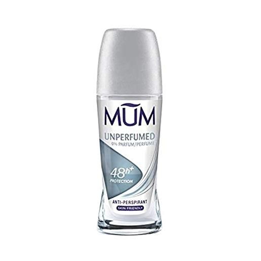 Mensch und Maschine mum deodorante roll-on senza profumo, 50 ml, confezione da 6 (6 x 50 ml)