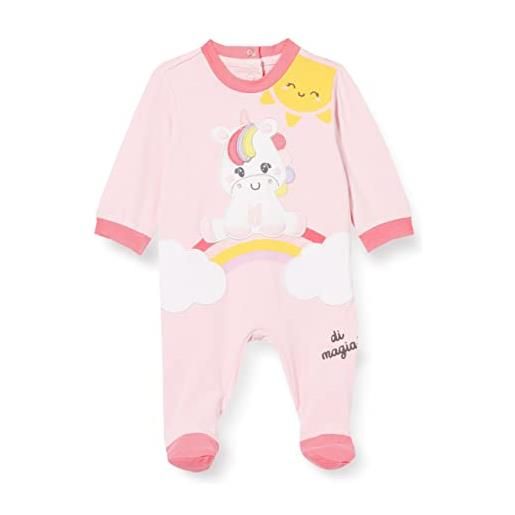 Chicco tutina con apertura sul patello per neonata set di pigiama, rosa, 9 mesi bimba
