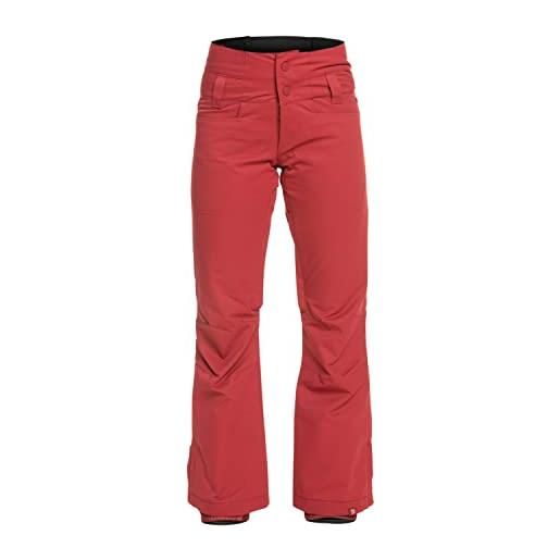 Roxy diversion pt - pantaloni da trekking da donna cargo, rosso - brick red, l