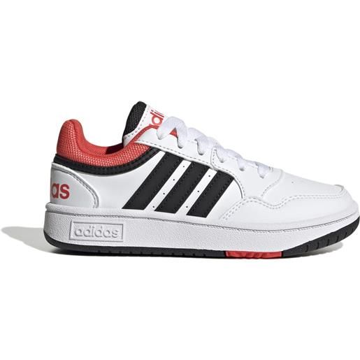 Adidas hoops 3.0 k cloud whit/core black/red