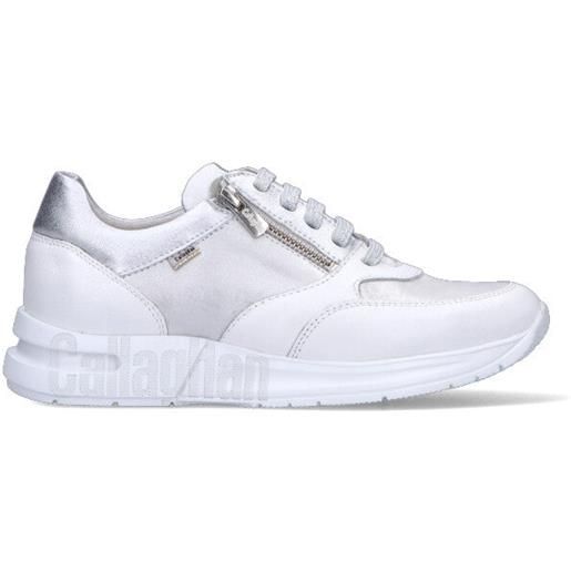 CALLAGHAN sneaker donna bianca/argento in pelle
