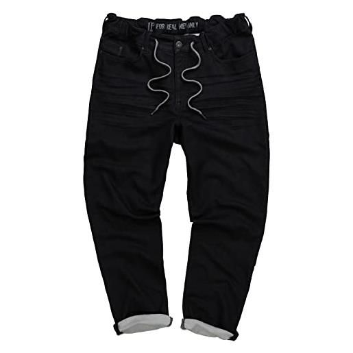 JP 1880 jeans con elastico, nero, xxxl uomo
