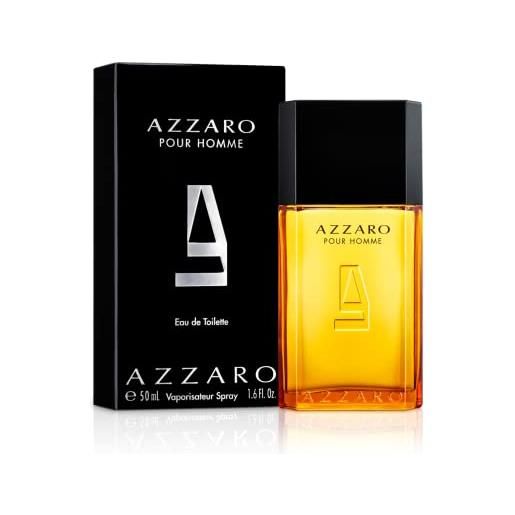Azzaro pour homme, eau de parfum uomo, 50 ml, profumo aromatico legnoso
