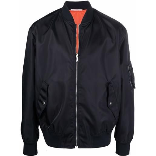 Valentino Garavani bomber con stampa neon universe - blu