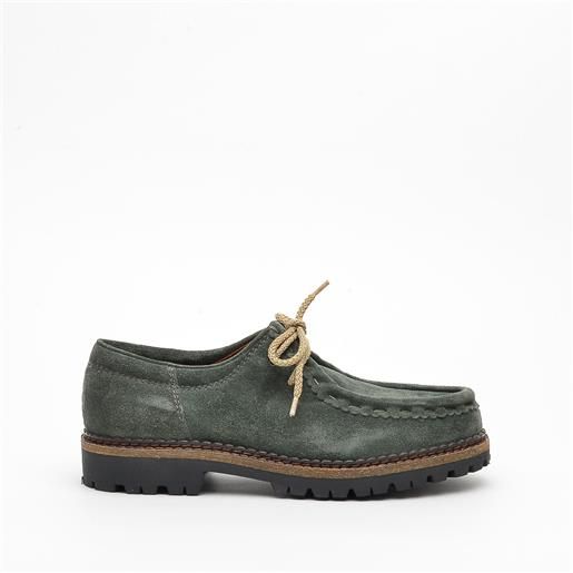 Flex scarpa in camoscio verde