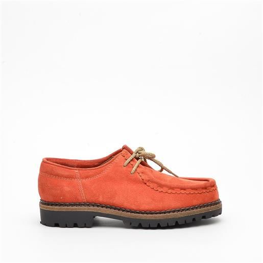 Flex scarpa in camoscio arancione