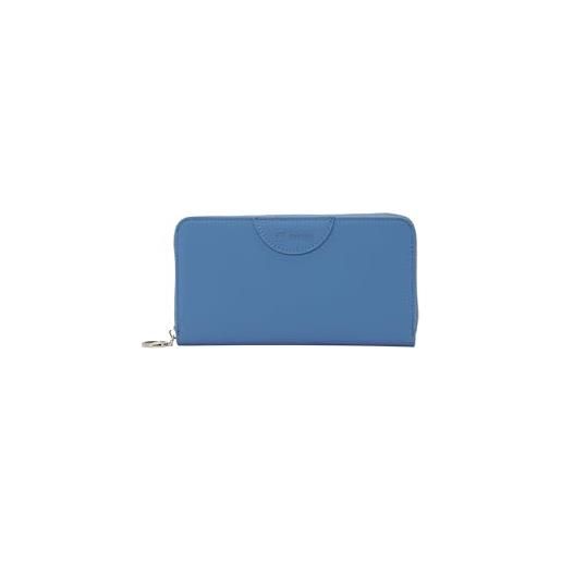 OBAG o bag - portafoglio o wally lione in poliuretanica, blu (10.5 x 19.5 x 2 cm)