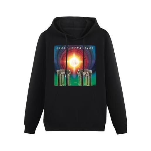 leinen earth, wind & fire i am men's 's hooded with pocket design crew neck size l
