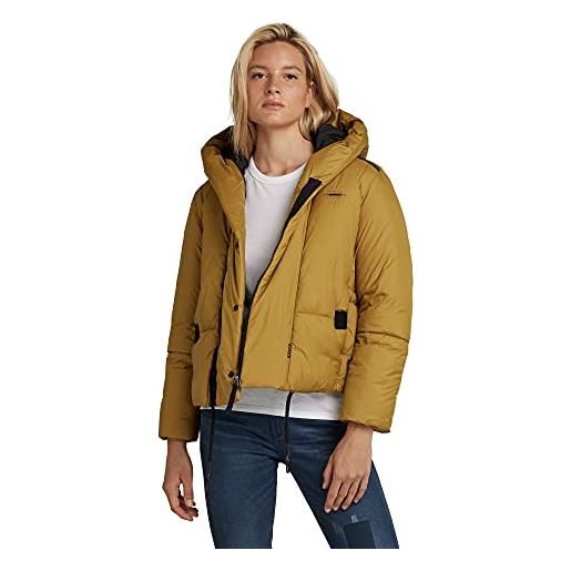 G-STAR RAW g-whistler short padded jacket giacca, verde scuro (toasted d20118-b958-c623), s donna