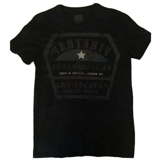 ERSAN firetrap - maglietta da uomo e donna, 100% cotone, taglia s, nero , m