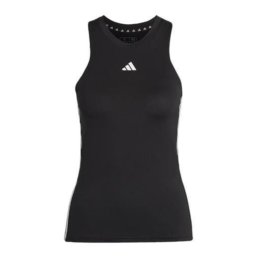 Adidas hr7815 tr-es 3s tk t-shirt donna black/white taglia xs