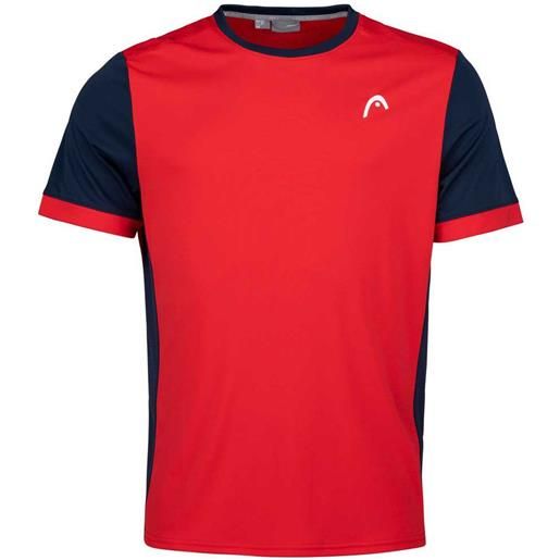 Head Racket davies short sleeve t-shirt rosso 128 cm ragazzo