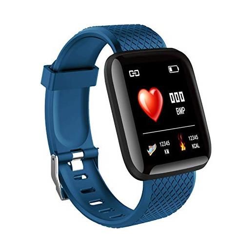 CamKpell-C smart bracelet - 116 plus smart watch schermo a colori da 1,3 pollici tft smart watch smart tracker per attività sportiva fitness - blu