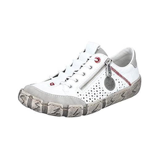 Rieker l0355, scarpe da ginnastica donna, bianco, 39 eu