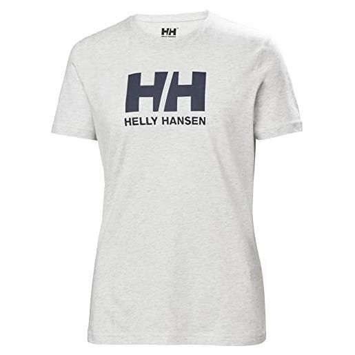 Helly Hansen donna hh logo t-shirt, grigio, m