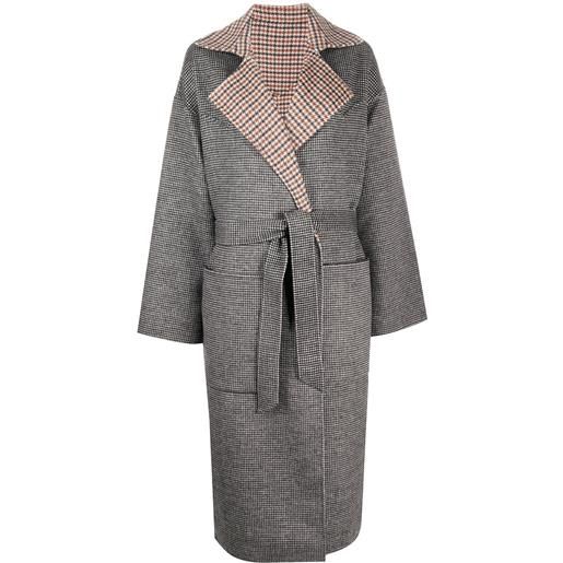 Nanushka cappotto reversibile - grigio