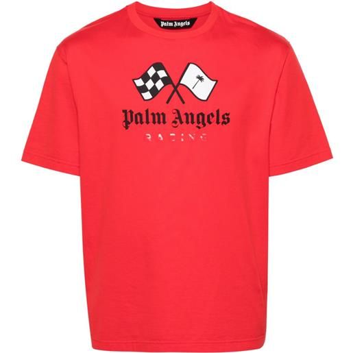 Palm Angels t-shirt con stampa - rosso