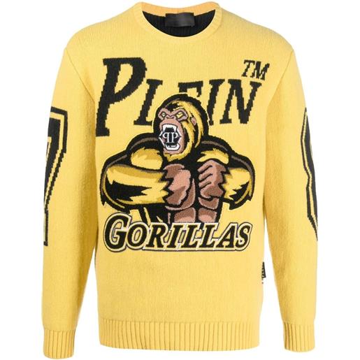 Philipp Plein maglione basketball - giallo