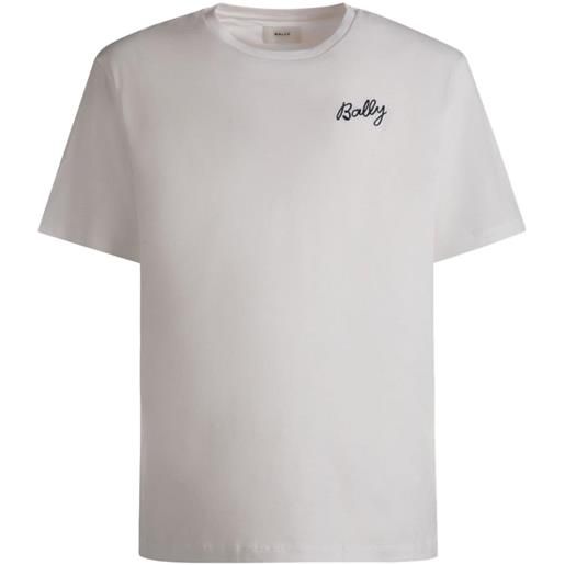 Bally t-shirt con ricamo - bianco
