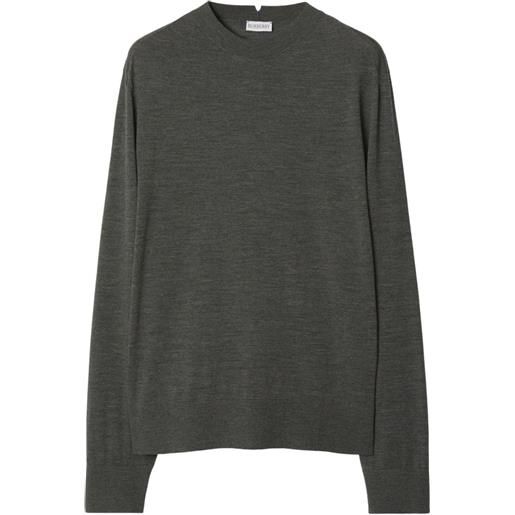 Burberry maglione girocollo - grigio