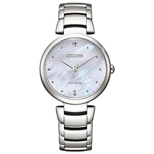 Citizen orologio analogico quarzo da donna con cinturino in acciaio inox em0850-80d