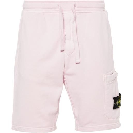 Stone Island shorts con motivo compass - rosa