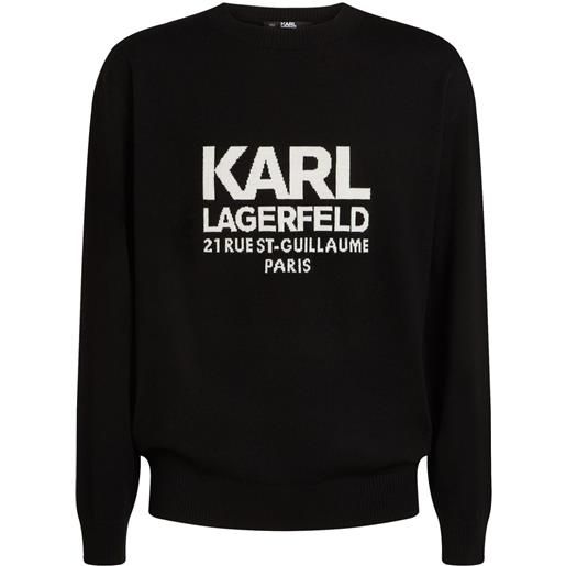 Karl Lagerfeld maglione rue st-guillaume - nero