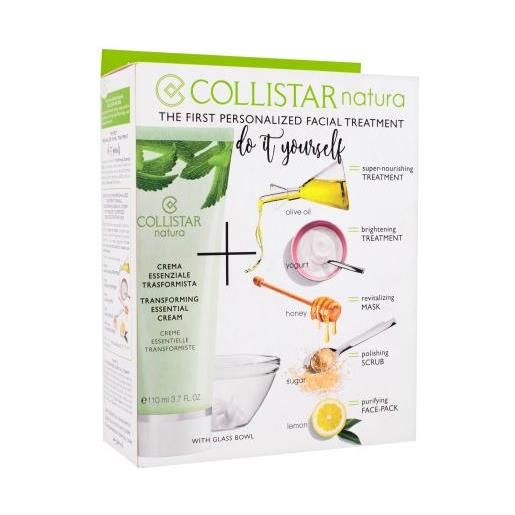 Collistar natura transforming essential cream cofanetti crema idratante 110 ml + vaschetta + spatula per donna