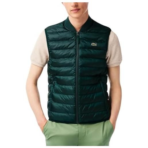 Lacoste parkas & blousons giacca senza maniche, vert (yzp), m uomo