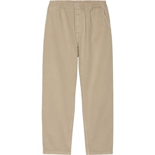 Carhartt - pantaloni in cotone biologico - flint pant garment dyed wall per uomo in cotone - taglia s, m, l, xl - beige