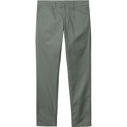 Carhartt - pantaloni chino - sid pant park per uomo in cotone - taglia 32,34 - verde