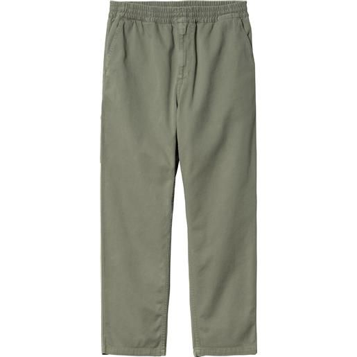 Carhartt - pantaloni in cotone organico - flint pant park per uomo in cotone - taglia s, m, l, xl - verde