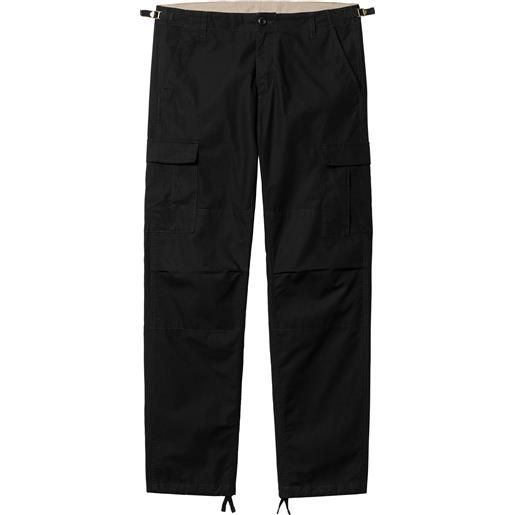 Carhartt - pantaloni cargo - aviation pant black per uomo in cotone - taglia 32,34 - nero