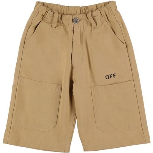 OFF-WHITE shorts diag outline in cotone