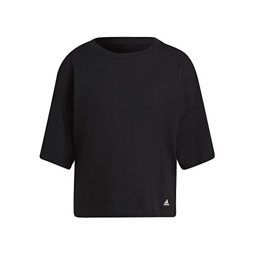 adidas w fi 3s tee, t-shirt donna, black, l