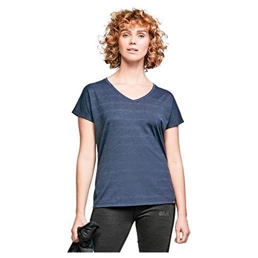 Berghaus explorer optic - maglietta tecnica a maniche corte da donna, donna, maglietta base layer, 4a000879cv7, indaco scuro/vintage. , 12