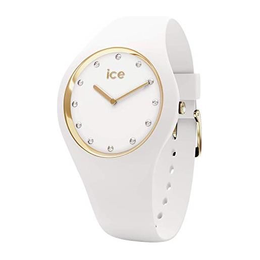 Ice-watch - ice cosmos white gold - orologio bianco da donna con cinturino in silicone - 016296 (medium)