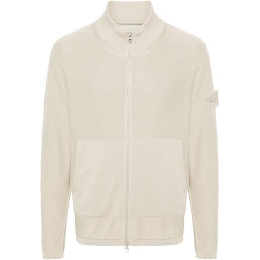 Stone Island cardigan con applicazione compass - toni neutri